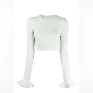 JW Anderson
ruffle-detail cropped top